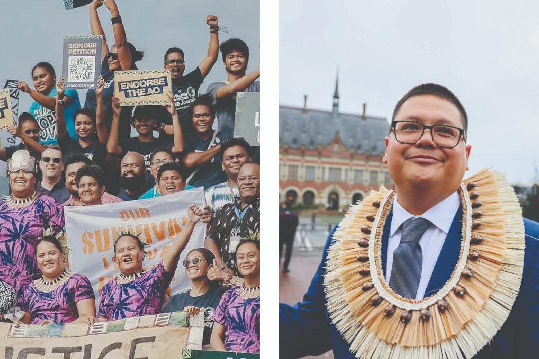 Estudiantes de las Islas del Pacífico y jurista chamorro Julian Aguon reciben el Premio Right Livelihood 2025 por su campaña contra el cambio climático