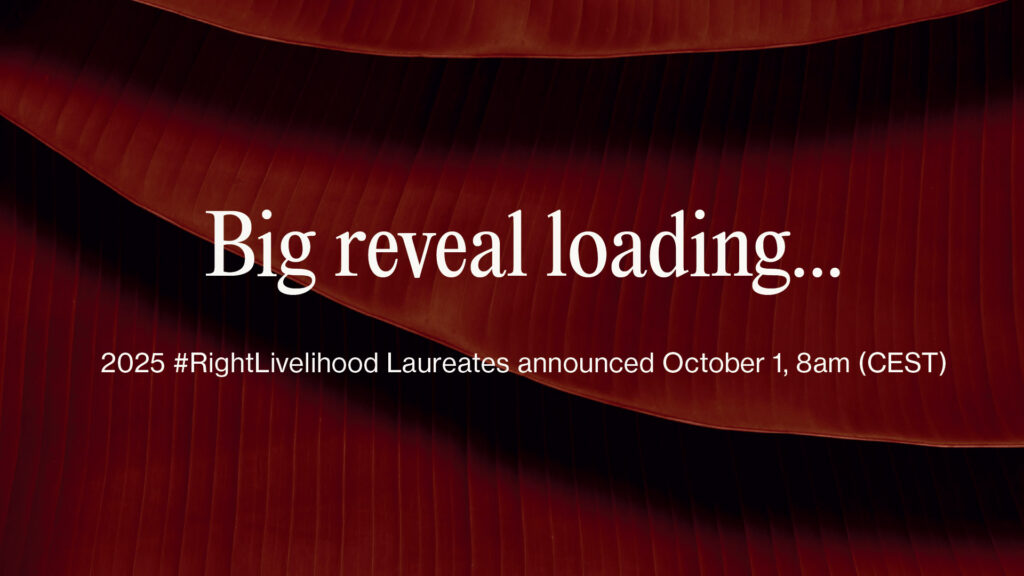 We’re announcing the 2025 Right Livelihood Laureates on October 1! Image