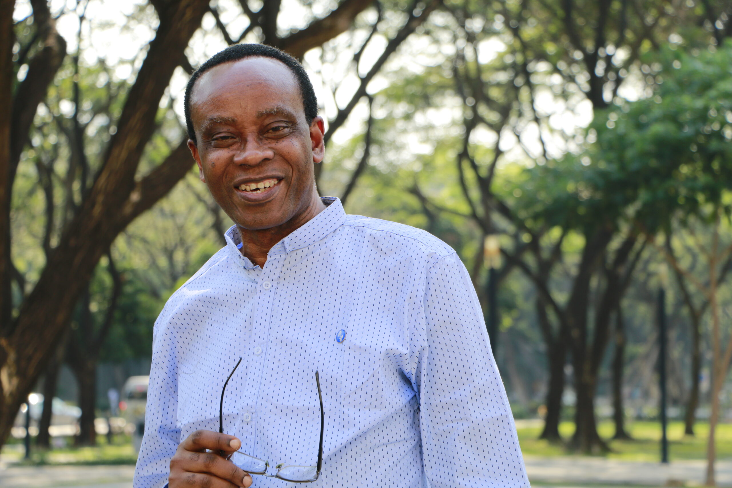 Nnimmo Bassey during Right Livelihood’s 40th Anniversary Conference in Bangkok in 2020.