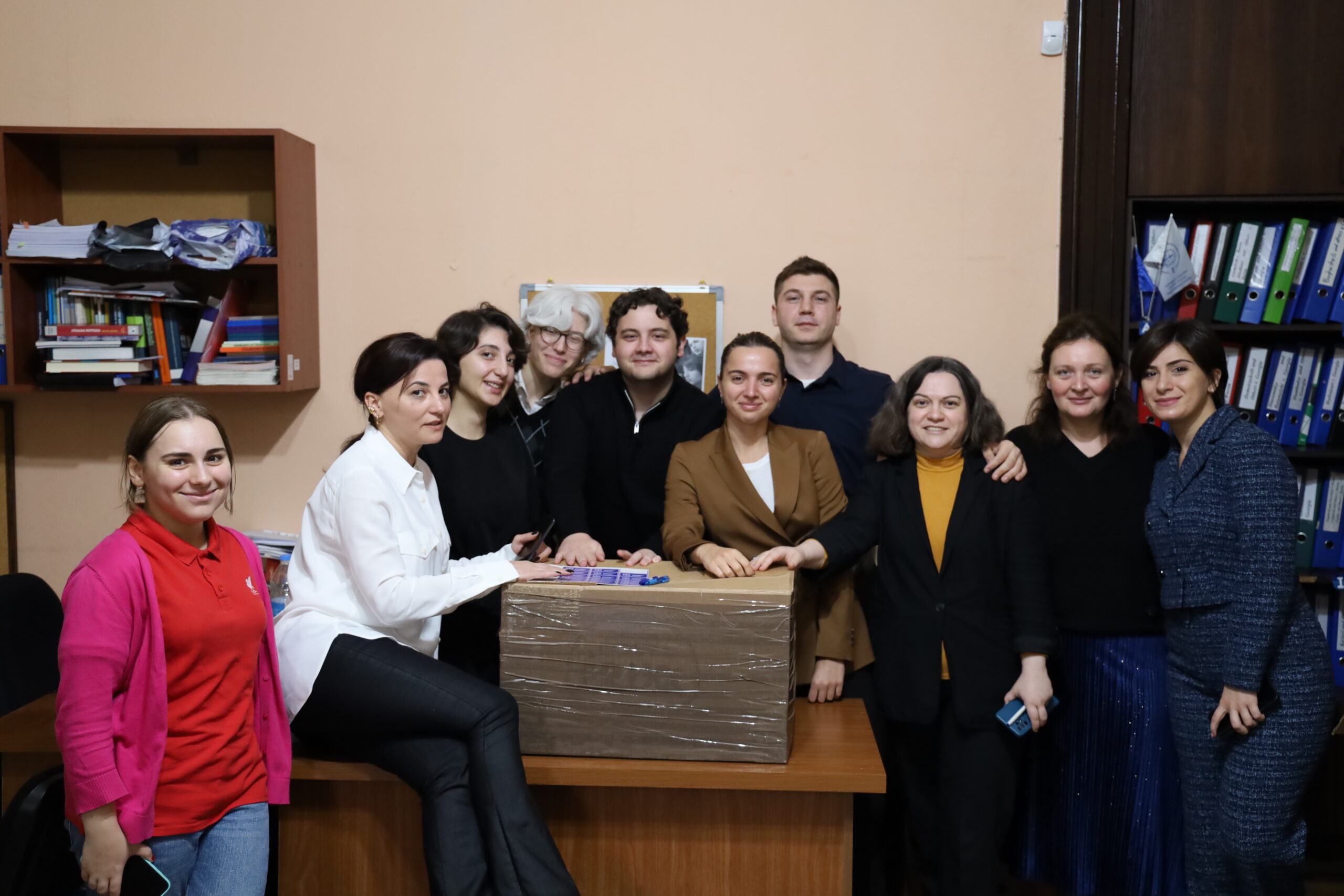 GYLA submitting the application against the “Russian law” to the European Court of Human Rights.