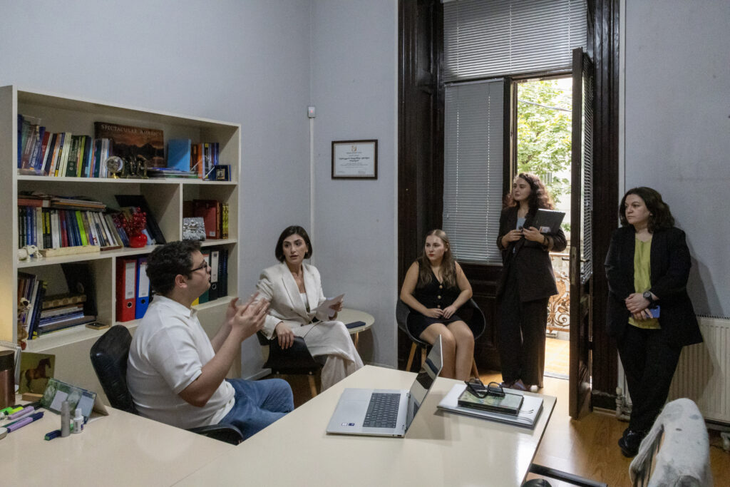 Staff meeting at GYLA office